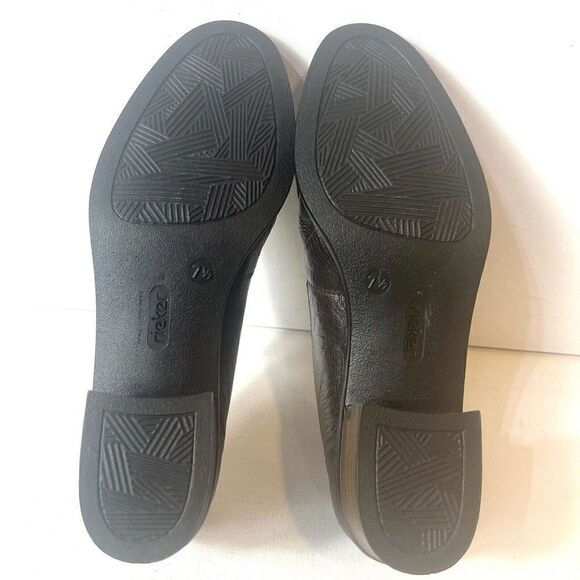 Rieker Womens UK 7.5 US 9-9.5 Brown Leather Comfort Casual Slip On Low Heel Shoe - Picture 12 of 12